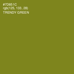 #7D851C - Trendy Green Color Image